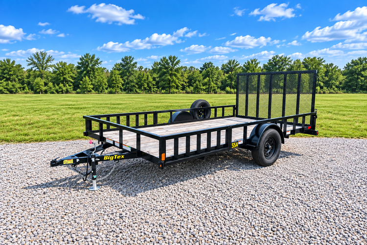 3.5k 7'x14' Single Axle Utility Trailer