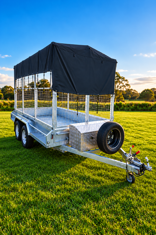 12x6 Big Box Cage Trailer