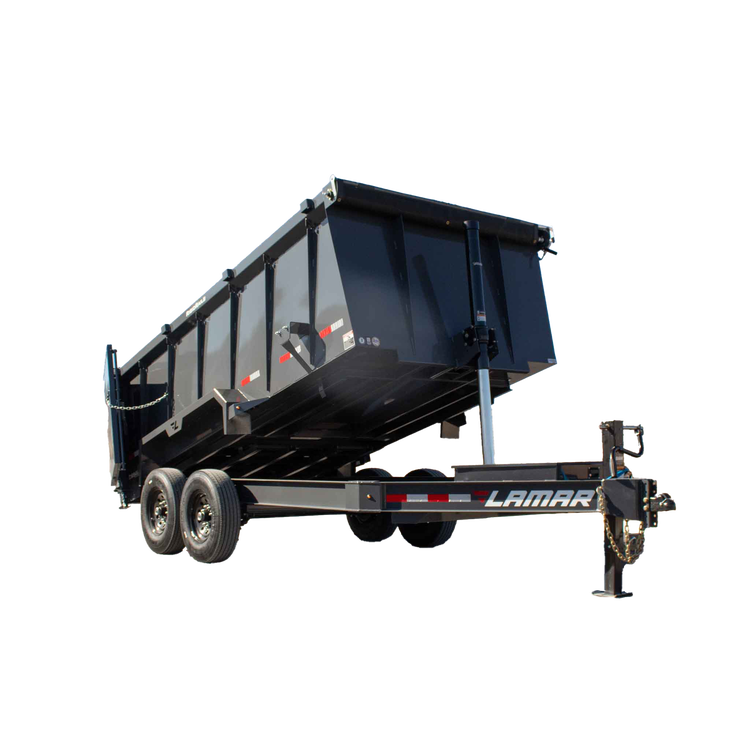 Raptor Rentals and Services 7 by 14 foot dump trailer with four foot sides