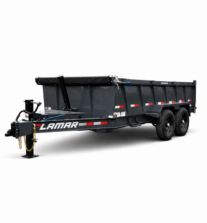 14k 7'x14' Dump Trailer (36" Walls), photo 1