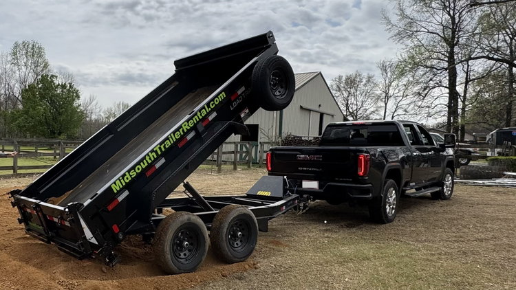 Load Trail 6’x12’ 10k GVWR Dump Trailer