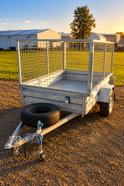 8x5 Single Axle Cage Trailer